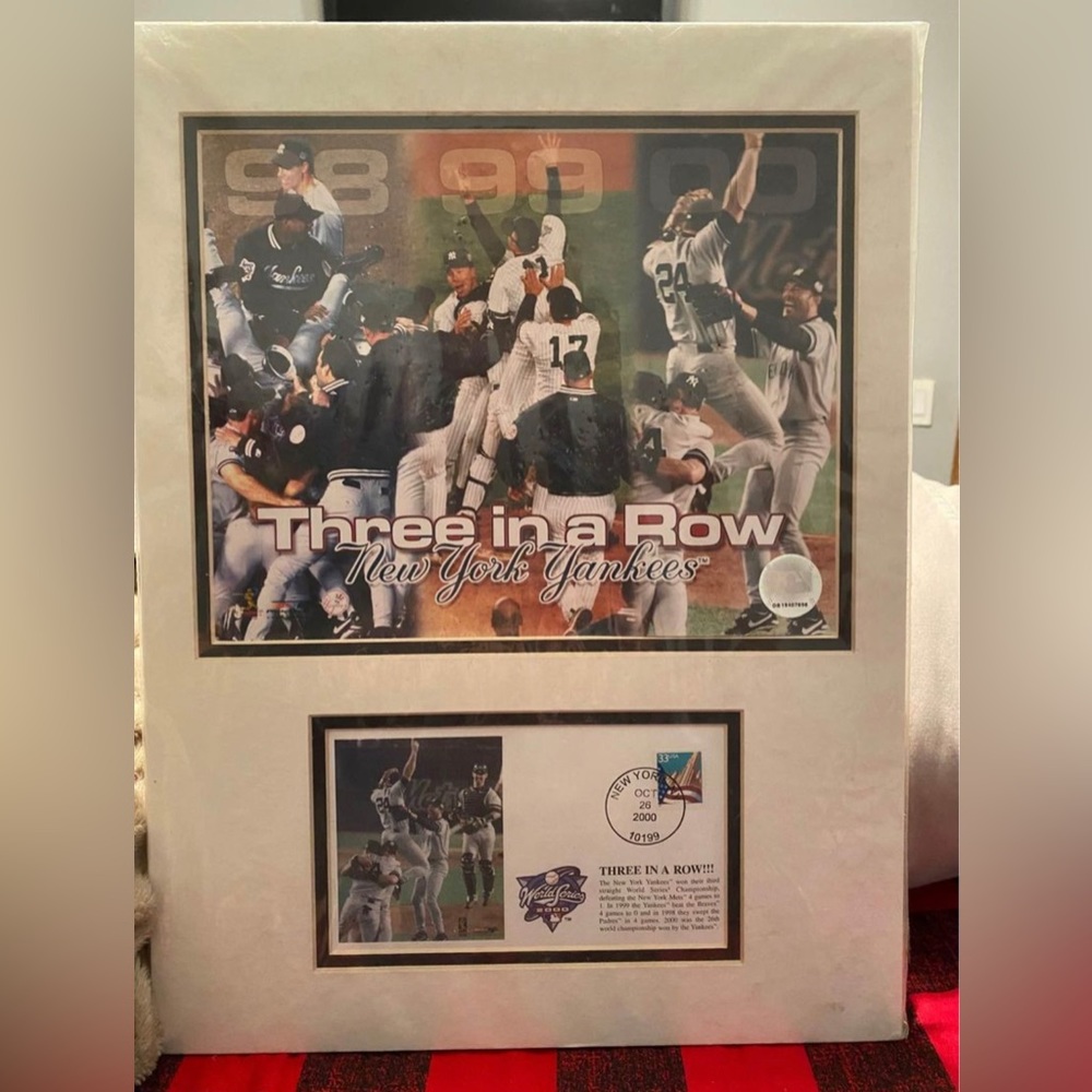 2000 New York Yankee World Series Photo & Stamp